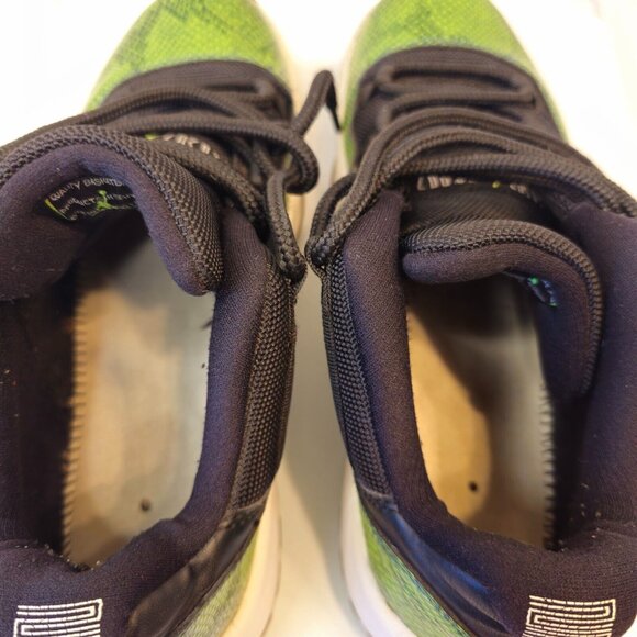 Nike Air Jordan 11 Retro Low Green Snakeskin 528895-033 Size 8.5  - NO insoles - Picture 8 of 13